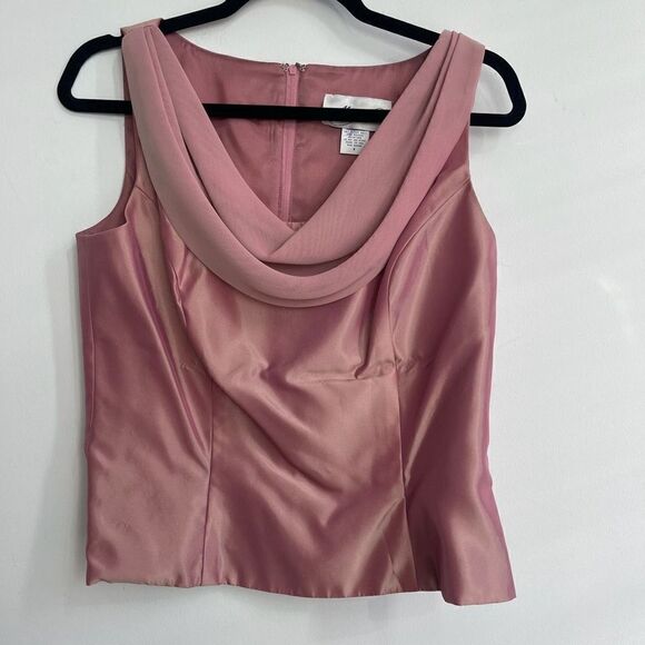 Michaelangelo Women's Pink Top Zip Up Sleeveless With Coat & Skirt Set Size 8 - Picture 2 of 15